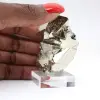 Minerale di pirite ottaedrica proveniente dal Perù, per collezionisti. - 7