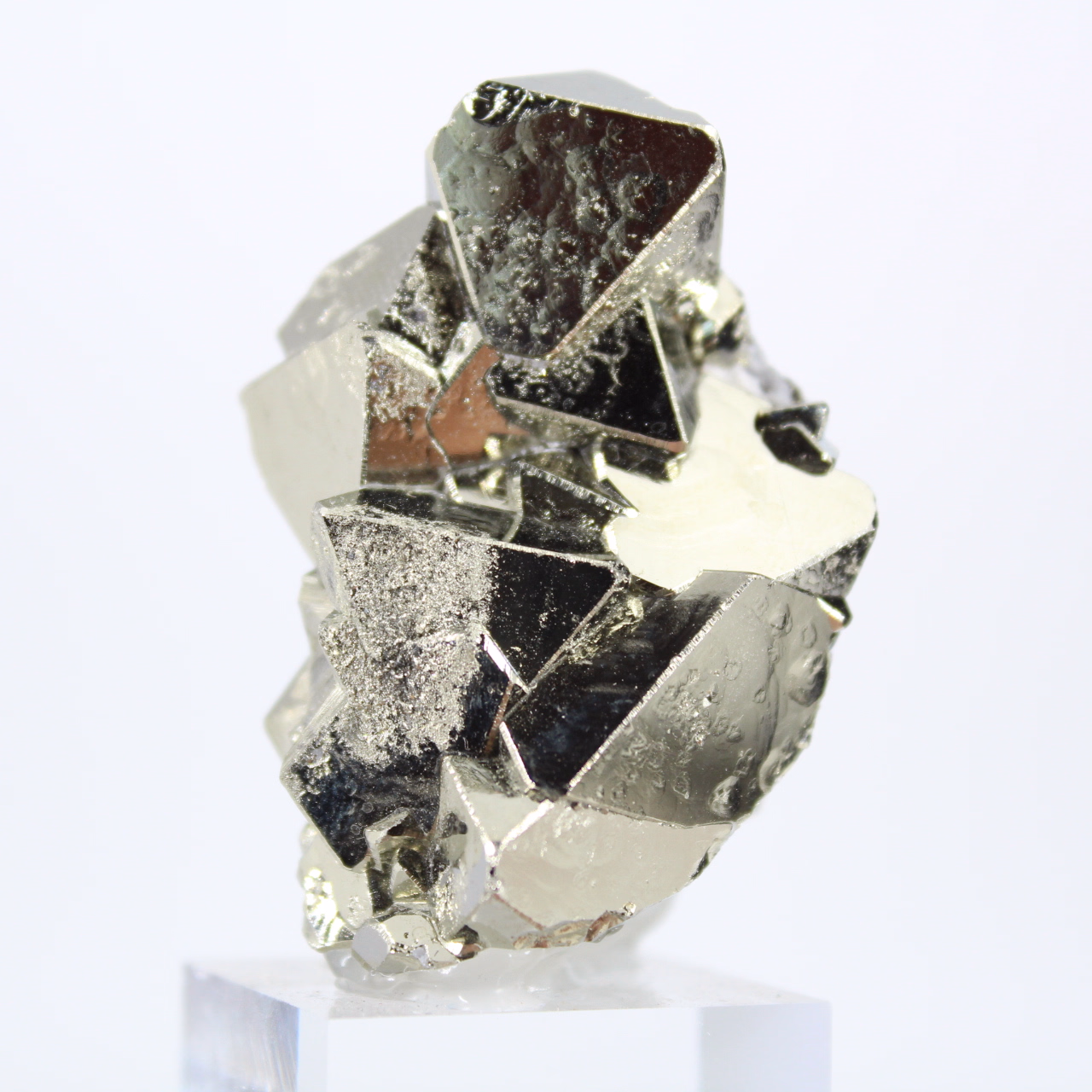 Minerale di pirite ottaedrica proveniente dal Perù, per collezionisti.