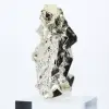 Pirite proveniente dal Perù, cristalli ottaedrici su base acrilica - 3