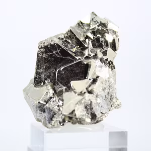Pietra di pirite ottaedrica naturale – Origine: Perù
