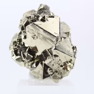 Autentica pirite ottaedrica proveniente dal Perù – Pezzo da esposizione