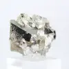 Pirite geometrica dal Perù – Cristalli ottaedrici su una base - 1