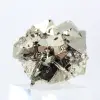 Pirite geometrica dal Perù – Cristalli ottaedrici su una base - 4