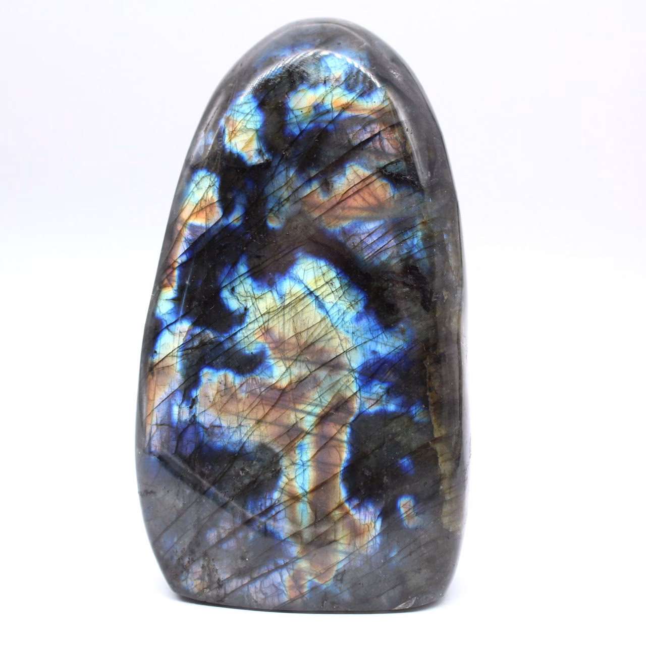 Pietra Levigata Labradorite Malgascia per Decorazione e Collezione