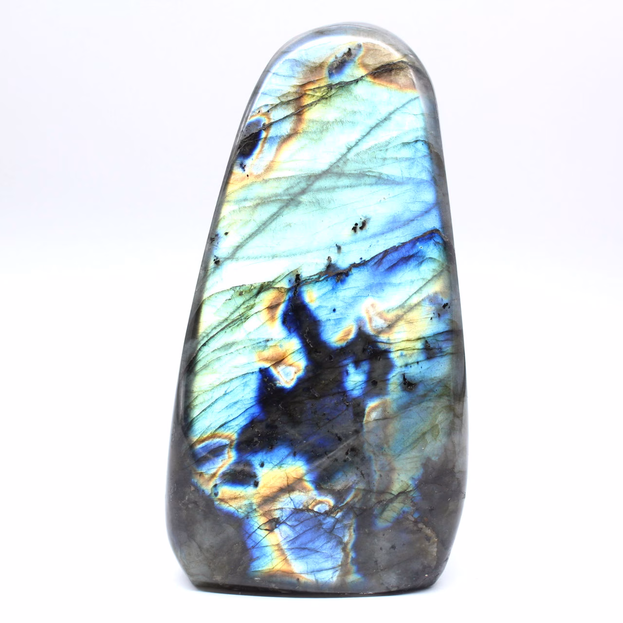 Esemplare Labradorite Ornamento Levigato Origine Madagascar