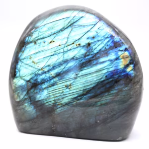 Pietra Dura Labradorite del Madagascar Forma Libera Decorativa
