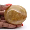 Ciottolo di quarzo giallo del Madagascar in pietra naturale - 2