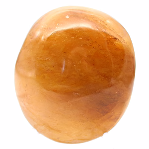 Ciottolo giallo in quarzo malgascio per decorazione minerale