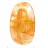 Ciottolo di quarzo giallo levigato del Madagascar per vetrina minerale