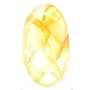 Ciottolo di quarzo giallo malgascio per collezione di pietre - 1