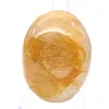 Ciottolo di quarzo giallo del Madagascar, esemplare levigato - 0