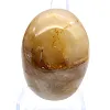 Ciottolo di quarzo giallo del Madagascar dai contorni morbidi - 1