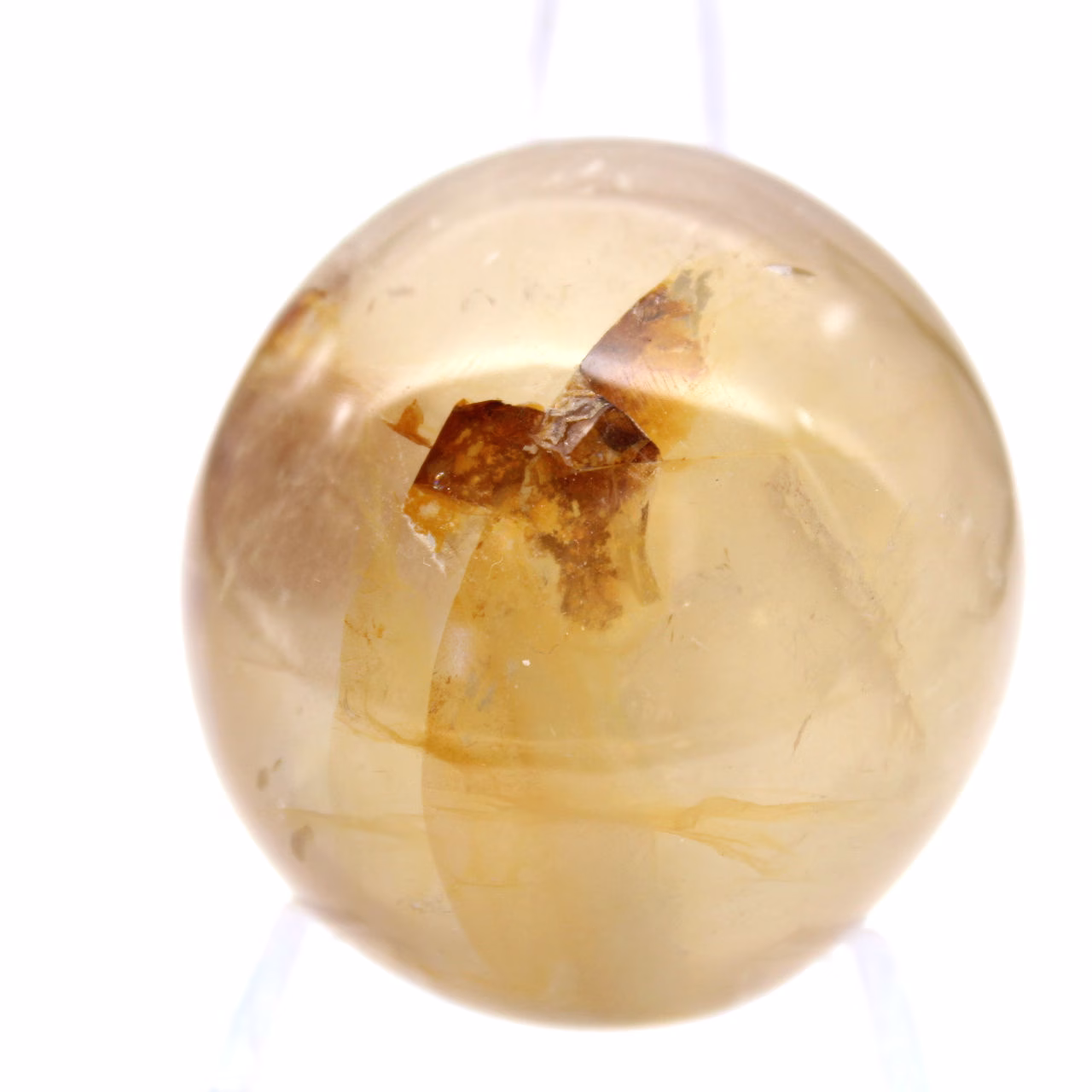 Ciottolo di quarzo giallo del Madagascar, pietra naturale levigata