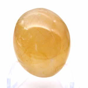 Quarzo giallo malgascio in piccolo ciottolo di pietra naturale
