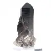 Cristallo di quarzo morione del Brasile su base in acrilico, da collezione - 2
