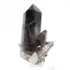 Cristallo di quarzo morione del Brasile su base in acrilico, da collezione - 3