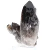 Quarzo morione del Brasile, cristallo naturale presentato su base in acrilico - 4