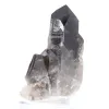 Quarzo morione del Brasile, cristallo naturale presentato su base in acrilico - 6