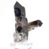 Prisma di quarzo morione del Brasile, esemplare su base in acrilico - 4