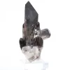 Prisma di quarzo morione del Brasile, esemplare su base in acrilico - 5