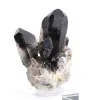Quarzo morione nero del Brasile, cristallo unico con base in acrilico - 5