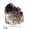Quarzo morione del Brasile, cristallo nero naturale montato su base - 0