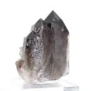Quarzo morione del Brasile, cristallo nero naturale montato su base - 5