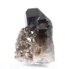 Quarzo morione del Brasile, cristallo nero naturale montato su base - 6