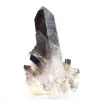Cristallo di quarzo nero morione, origine Brasile, fornito con base - 5