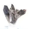 Quarzo morione brasiliano, cristallo decorativo presentato su base - 0
