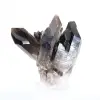 Quarzo morione brasiliano, cristallo decorativo presentato su base - 5