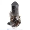 Punta di quarzo morione del Brasile da appoggio, montata su base - 2