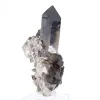 Punta di quarzo morione del Brasile da appoggio, montata su base - 3