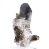 Punta di quarzo morione del Brasile da appoggio, montata su base - 4