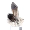Morione del Brasile, cristallo di quarzo affumicato nero su base in acrilico - 2