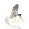 Morione del Brasile, cristallo di quarzo affumicato nero su base in acrilico - 5