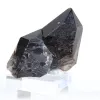 Piccolo cristallo di quarzo morione naturale del Brasile su base in acrilico - 0