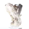 Quarzo morione del Brasile, cristallo scuro su base in acrilico - 6