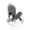 Esemplare cristallino di quarzo morione del Brasile, base in acrilico inclusa - 0