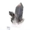Esemplare cristallino di quarzo morione del Brasile, base in acrilico inclusa - 4