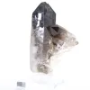 Mini cristallo di quarzo morione del Brasile, pietra nera su base - 5