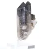 Mini cristallo di quarzo morione del Brasile, pietra nera su base - 6