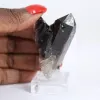 Piccolo pezzo di quarzo morione brasiliano, cristallo su supporto - 1