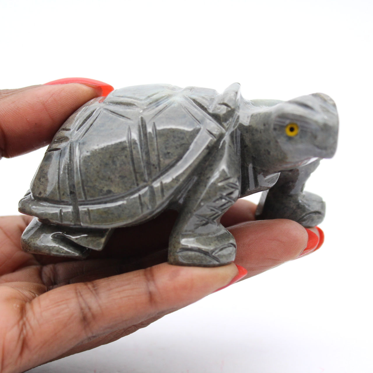 Tartaruga in steatite boliviana per collezione mineralogica
