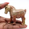 Cavallo in pietra di steatite scolpita della Bolivia - 0