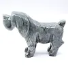 Statuina di cane scolpita in steatite boliviana - 1