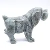 Statuina di cane scolpita in steatite boliviana - 3