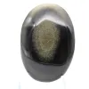 Ciottolo di ossidiana dorata del Messico, pietra naturale levigata - 1