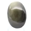 Ciottolo di ossidiana dorata del Messico, pietra naturale levigata - 2
