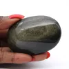 Ciottolo di ossidiana dorata del Messico, esemplare da 90 g - 0